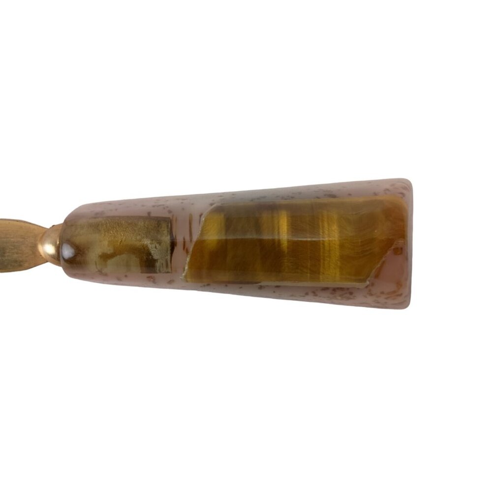 Haberkorn Original U.S.A.Tiger Eye Africa Letter Opener Vintage - Picture 2 of 4